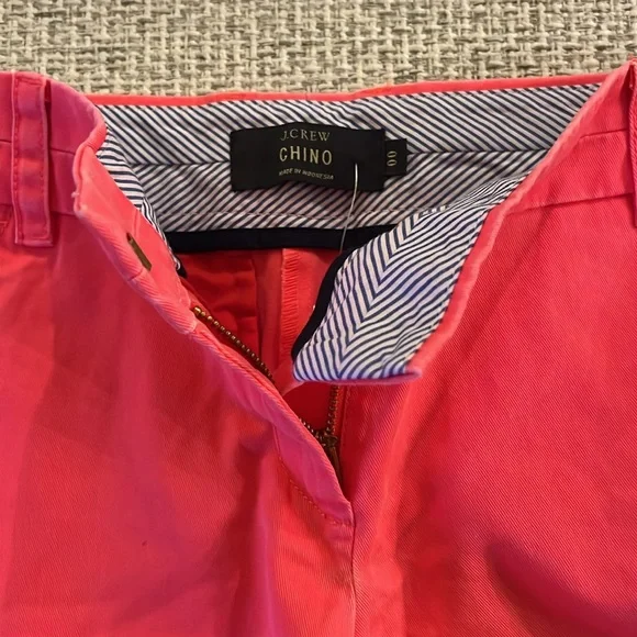 NWT J.Crew 3” Washed Coral Chino Shorts - Picture 10 of 11